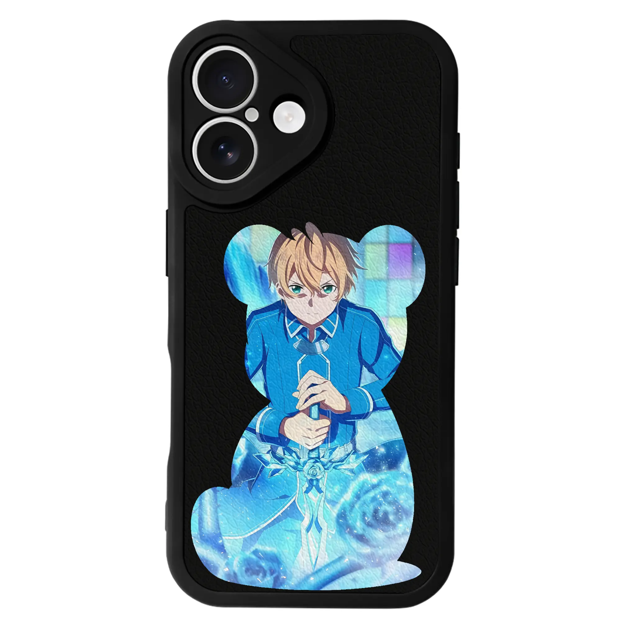 ソードアートオンライン グッズ ユージオ - IPhone 16シリーズ対応 ・ シリコンスマホケース ・ レザー調 ・ 高精度フィット ・ 耐衝撃 ・ ワイヤレス充電対応 ・ 精密カット